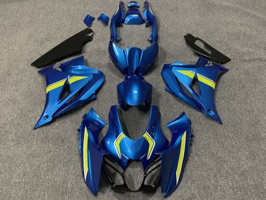 Meilleurs Carénages Moto Suzuki GSXR 1000 2017-2024 - Bleu Jaune Style