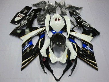 Meilleurs Carénages Moto Suzuki GSXR 1000 2005-2006 - Blanc Bleu Noir Jaune Viru