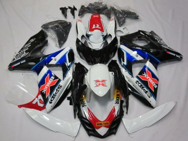 Meilleurs Carénages Moto Suzuki GSXR 1000 2009-2016 - Blanc Bleu Rouge Noir X
