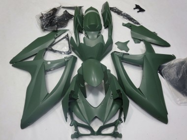 Meilleurs Carénages Moto Suzuki GSXR 600 / GSXR 750 2008-2010 - Vert Armée