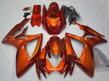 Meilleurs Carénages Moto Suzuki GSXR 600 / GSXR 750 2006-2007 - Burnt Orange