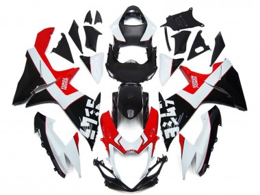 Meilleurs Carénages Moto Suzuki GSXR 600 / GSXR 750 2011-2024 - Blanc Rouge Noir Brillant