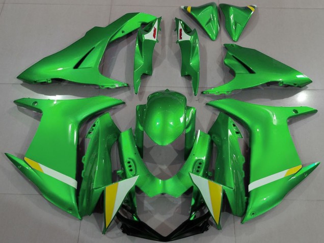 Carénages Moto Suzuki GSXR 600 / GSXR 750 2011-2024 - Vert Blanc Jaune