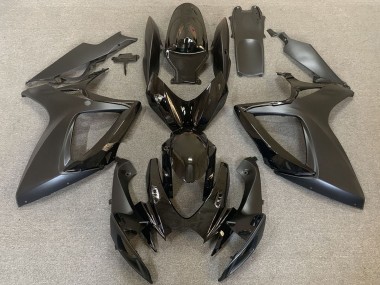 Meilleurs Carénages Moto Suzuki GSXR 600 / GSXR 750 2006-2007 - Noir Brillant Noir Mat