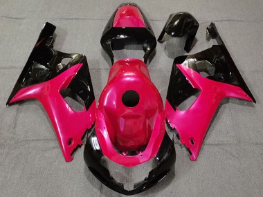 Meilleurs Carénages Moto Suzuki GSXR 600 / GSXR 750 2001-2003 - Rose Noir Brillant