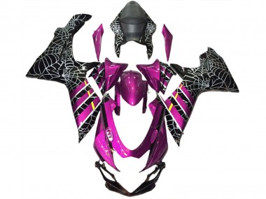 Meilleurs Carénages Moto Suzuki GSXR 600 / GSXR 750 2011-2024 - Rose Noir Araignée