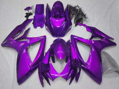 Meilleurs Carénages Moto Suzuki GSXR 600 / GSXR 750 2006-2007 - Plaine Violet Brillant