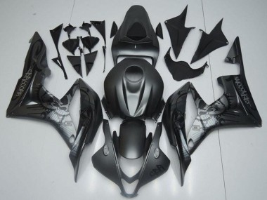 Meilleurs Carénages Moto Honda CBR600RR 2007-2008 - Noir Mat Graffiti