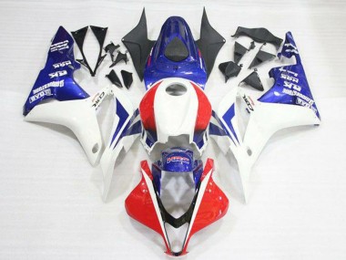 Meilleurs Kits Carénage Moto Honda CBR600RR 2007-2008 - Blanc Rouge Bleu HRC