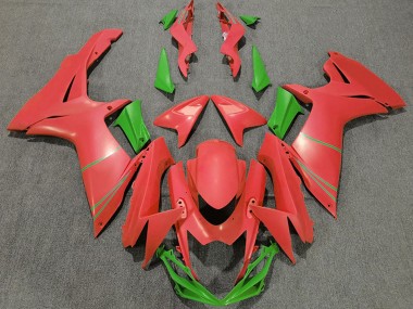 Meilleurs Carénages Moto Suzuki GSXR 600 / GSXR 750 2011-2024 - Grapefruit Rouge Vert