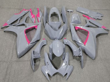 Meilleurs Carénages Moto Suzuki GSXR 600 / GSXR 750 2006-2007 - Nardo Gris Rose