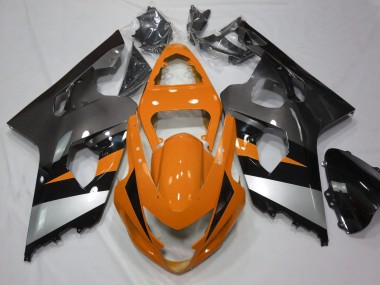 Meilleurs Carénages Moto Suzuki GSXR 600 / GSXR 750 2004-2005 - Orange Argent