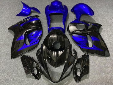 Meilleurs Carénages Moto Suzuki GSXR 1300 2008-2020 - Noir Brillant Bleu Profond