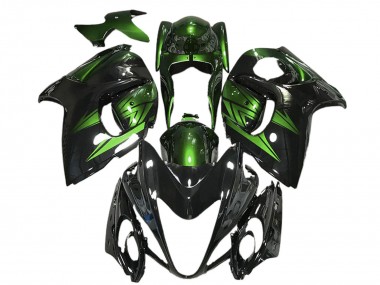 Meilleurs Carénages Moto Suzuki GSXR 1300 2008-2020 - Noir Brillant Vert Foncé