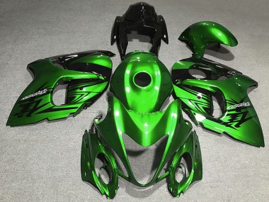 Meilleurs Carénage Moto Suzuki GSXR 1300 2008-2020 - Vert Brillant Noir