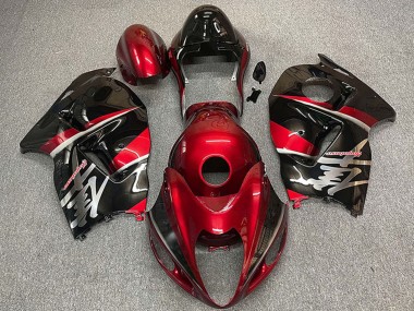 Meilleurs Carénages Moto Suzuki GSXR 1300 1996-2007 - Rouge Marron Noir Style