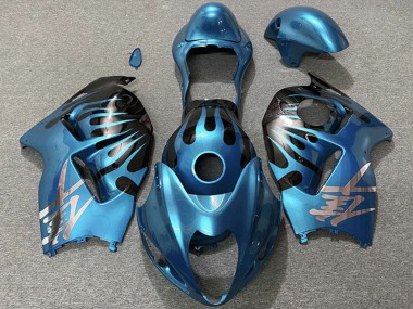 Meilleurs Carénages Moto Suzuki GSXR 1300 1996-2007 - Sky Bleu Noir