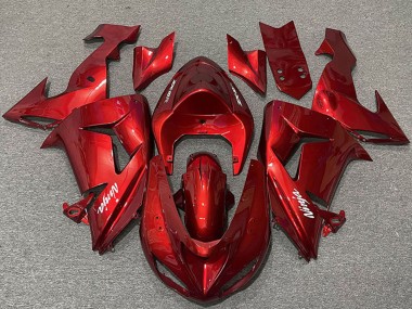 Meilleurs Carénages Moto Kawasaki ZX10R 2006-2007 - Bonbon Rouge