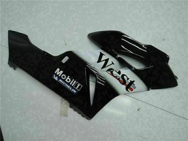 Carénages Moto Honda CBR1000RR 2004-2005 - Noir Brillant Blanc West Mobil Michelin