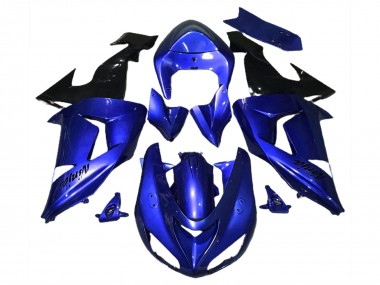 Meilleurs Carénages Moto Kawasaki ZX10R 2006-2007 - Bleu Noir
