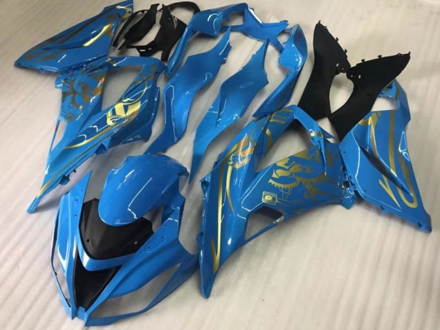 Carénages Moto Kawasaki ZX10R 2016-2020 - Bleu Or