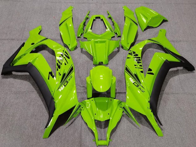 Carénages Moto Kawasaki ZX10R 2011-2015 - Vert Noir Mat