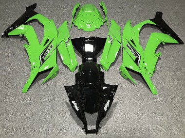 Meilleurs Carénages Moto Kawasaki ZX10R 2011-2015 - Vert Noir Brillant