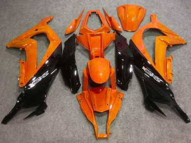 Meilleurs Carénages Moto Kawasaki ZX10R 2016-2020 - Orange Noir Brillant