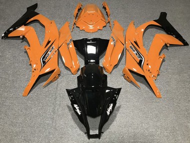 Meilleurs Carénages Moto Kawasaki ZX10R 2011-2015 - Orange Noir Brillant