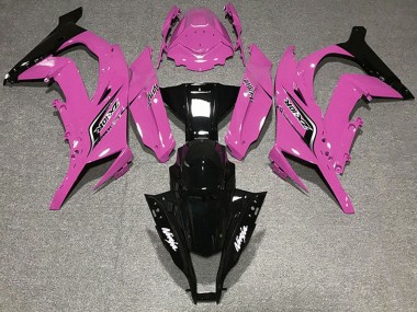 Meilleurs Carénages Moto Kawasaki ZX10R 2011-2015 - Rose Noir Brillant