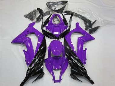 Meilleurs Carénages Moto Kawasaki ZX10R 2011-2015 - Violet Noir Brillant