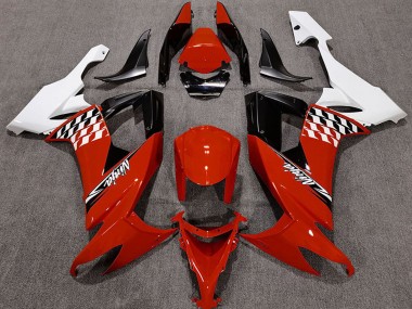 Meilleurs Carénages Moto Kawasaki ZX10R 2008-2010 - Blanc Rouge Noir
