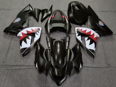Meilleurs Carénages Moto Kawasaki ZX10R 2004-2005 - Noir Mat Betty Bomber