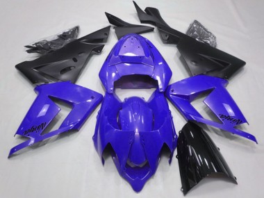 Meilleurs Carénages Moto Kawasaki ZX10R 2004-2005 - Bleu Perle Noir