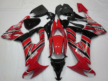 Meilleurs Carénages Moto Kawasaki ZX10R 2008-2010 - Rouge Noir