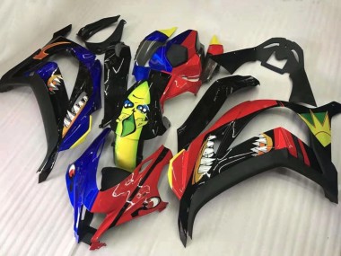 Meilleurs Carénages Moto Kawasaki ZX10R 2016-2020 - Rouge Bleu Jaune Noir Requin