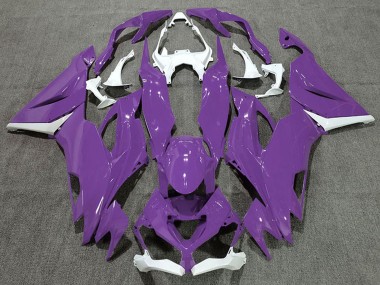 Meilleurs Carénage Moto Kawasaki ZX6R 2019-2022 - Blanc Violet