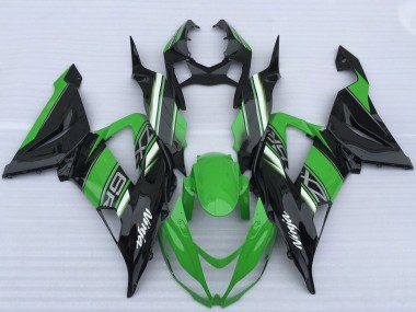Meilleurs Carénages Moto Kawasaki ZX6R 2013-2018 - Vert Noir Blanc
