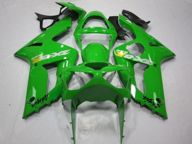 Meilleurs Carénages Moto Kawasaki ZX6R 2003-2004 - Vert OEM Style