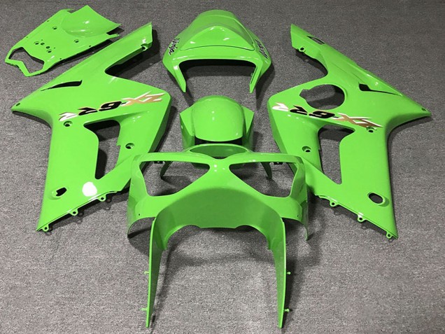 Carénages Moto Kawasaki ZX6R 2003-2004 - Vert Clair