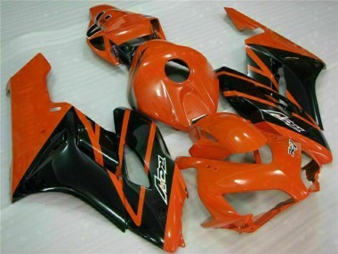 Meilleurs Carénages Moto Honda CBR1000RR 2004-2005 - Orange Noir Brillant