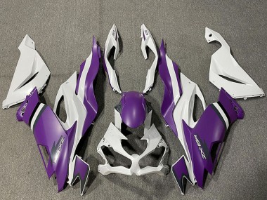 Meilleurs Carénages Moto Kawasaki ZX6R 2019-2022 - Blanc Violet