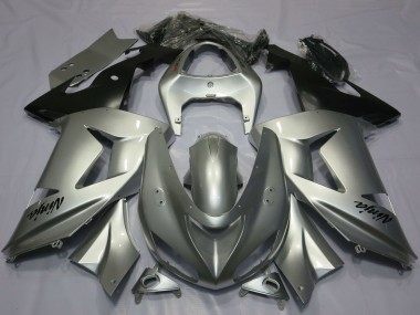 Meilleurs Carénages Moto Kawasaki ZX6R 2003-2004 - Argent