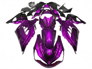 Meilleurs Carénages Moto Kawasaki ZX14R 2012-2024 - Violet Noir