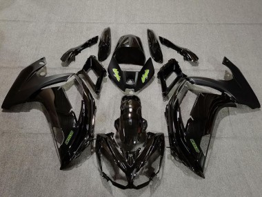 Meilleurs Carénages Moto Kawasaki Ninja 650R 2009-2011 - Noir Brillant Vert
