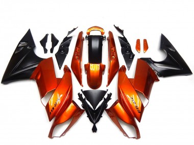 Meilleurs Carénages Moto Kawasaki Ninja 650R 2009-2011 - Orange Noir