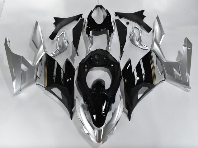 Carénages Moto Kawasaki Ninja 400 2018-2024 - Argent Noir Brillant