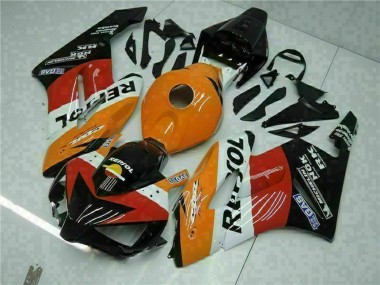 Meilleurs Carénages Moto Honda CBR1000RR 2004-2005 - Orange Blanc Rouge Noir Repsol