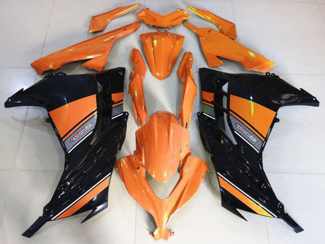 Carénages Moto Kawasaki Ninja 300 2013-2017 - Orange Noir