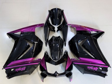 Meilleurs Carénages Moto Kawasaki Ninja 250 2008-2012 - Noir Brillant Violet